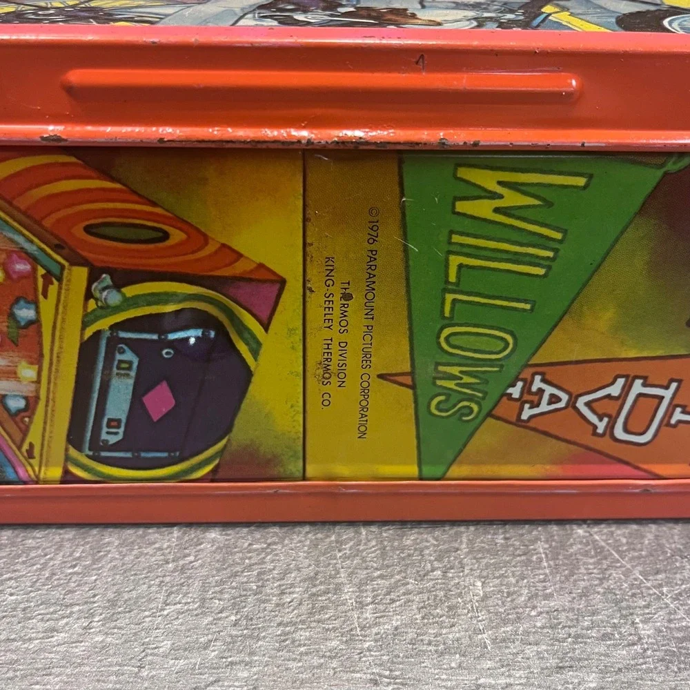 Vintage 1976 Happy Days Metal Lunch Box Thermos Brand The Fonz Richie TV Show